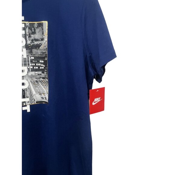 Nike Women Size XL Short Sleeve T-Shirt Tee Navy Blue NWT - Picture 4 of 6